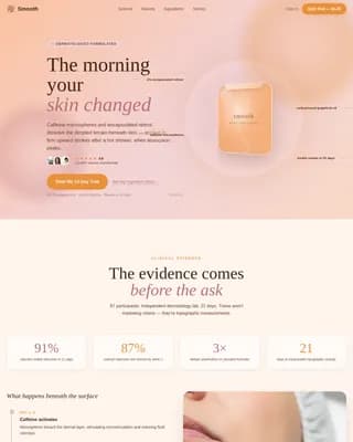 Refine — Premium Cellulite Treatment Landing Page Template