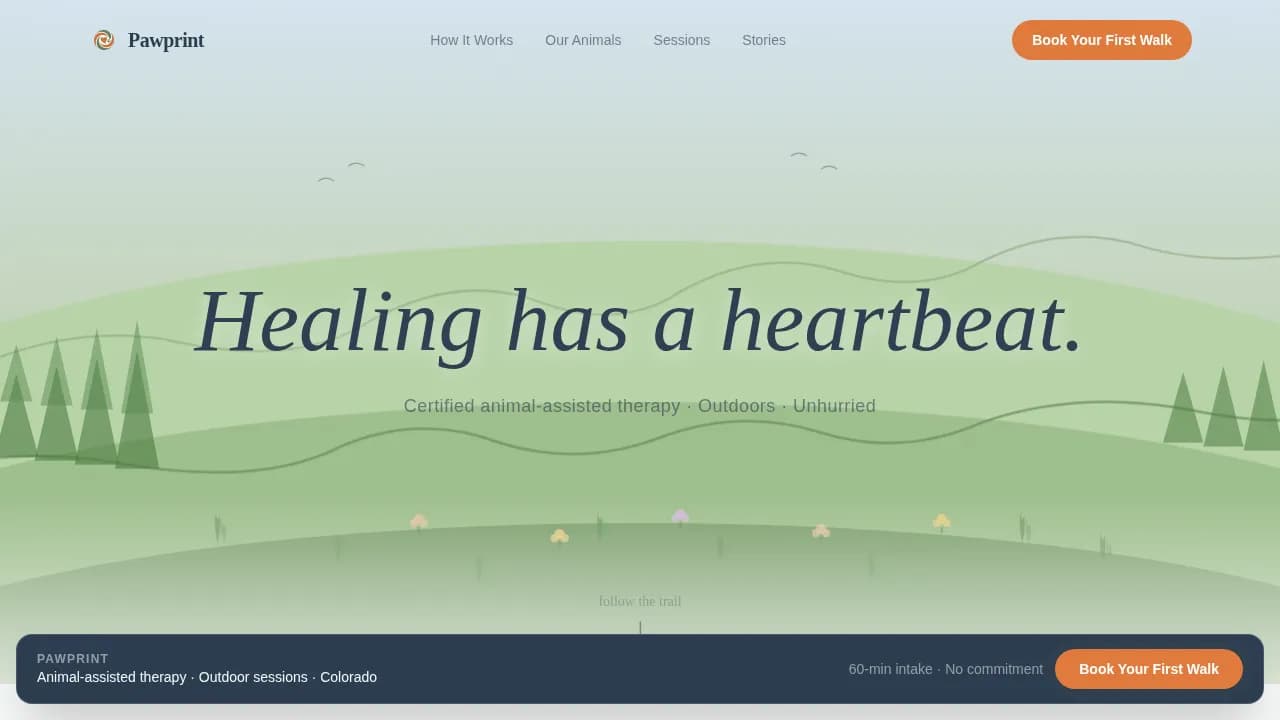 Wellness Modalities Appointment Booking Website Template