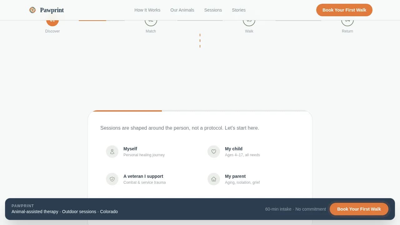 Wellness Modalities Appointment Booking Website Template