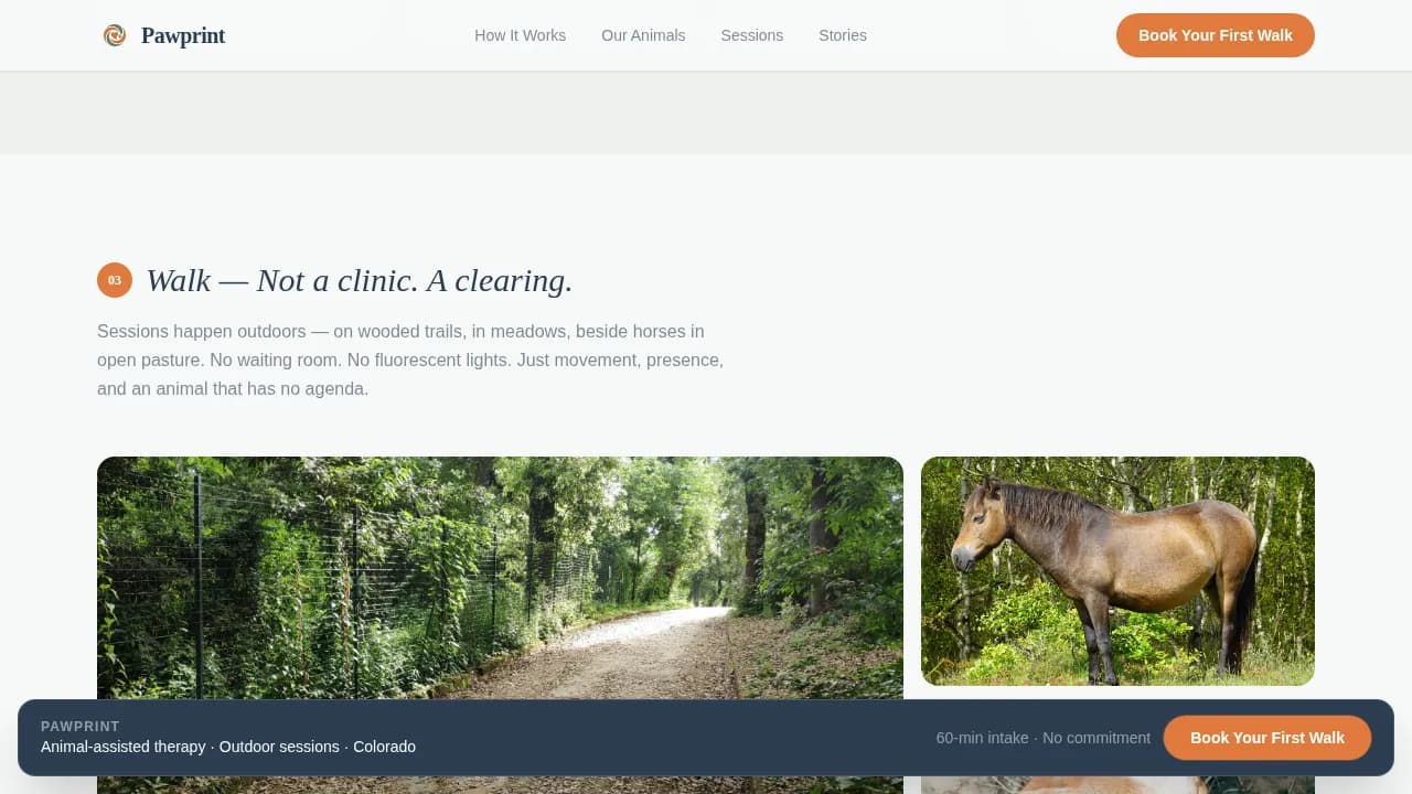 Wellness Modalities Appointment Booking Website Template