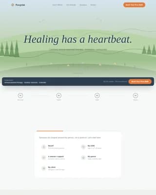 Wellness Modalities Appointment Booking Website Template