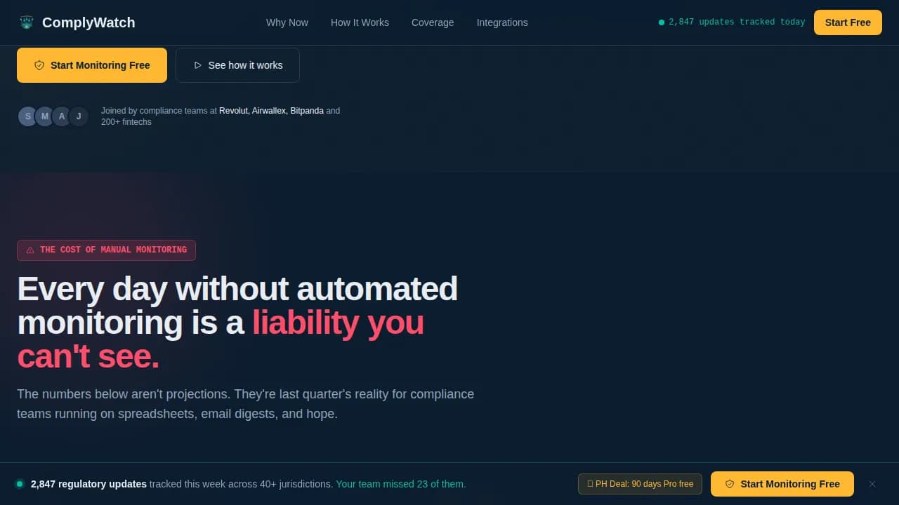 Specialist RegTech Startup Privacy Policy & Terms Website Template