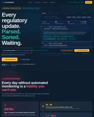 Specialist RegTech Startup Privacy Policy & Terms Website Template