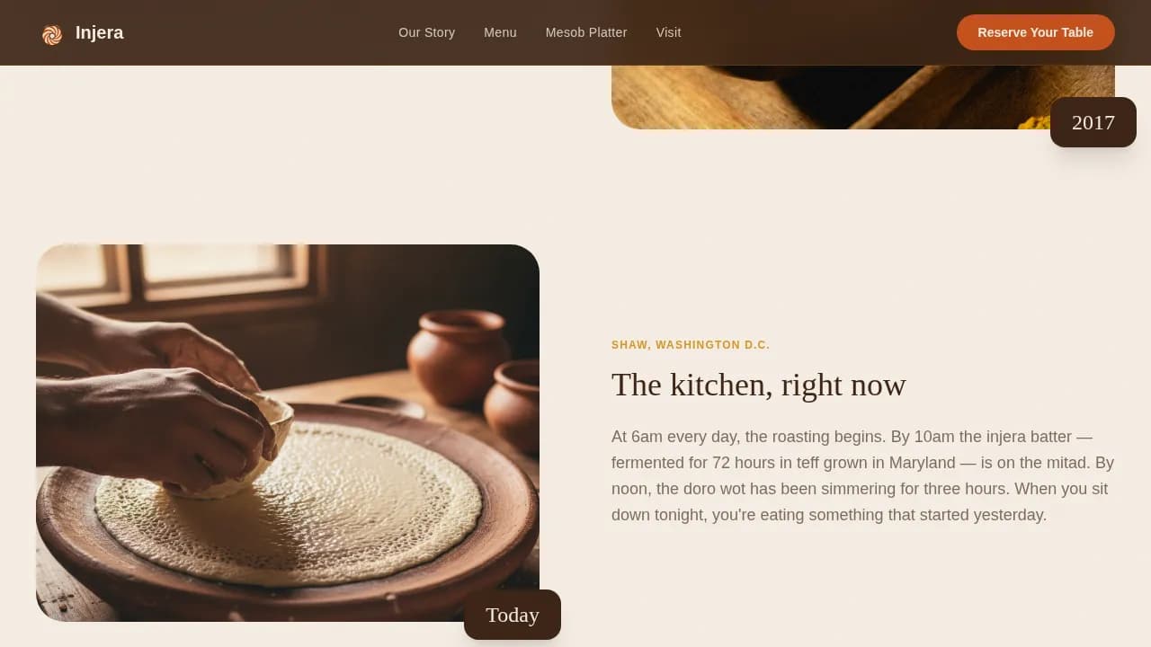 Premium Regional & Ethnic Restaurant Professional Website Template