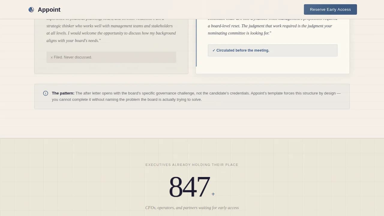 Elevate — Strategic Executive Positioning Landing Page Template