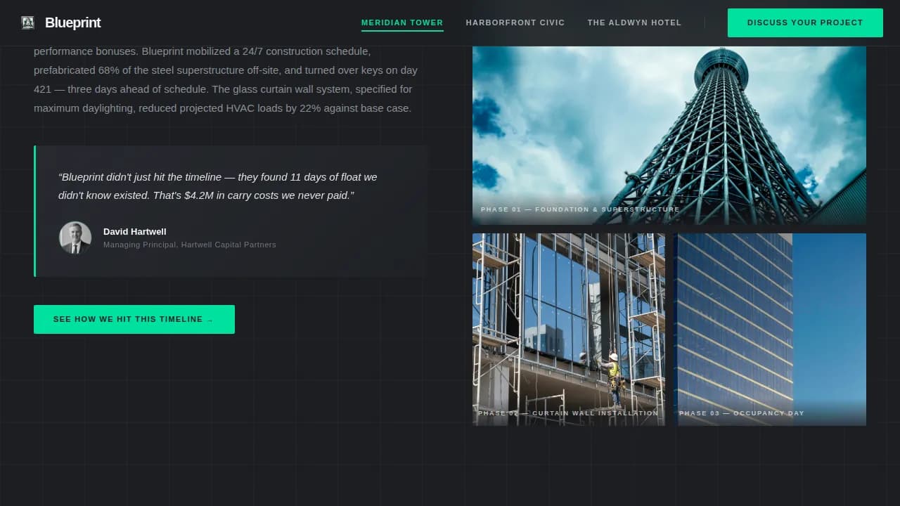 Specialist Architecture Firm Portfolio & Case Study Website Template