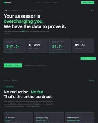 Appeal — Strategic Property Tax Landing Page Template