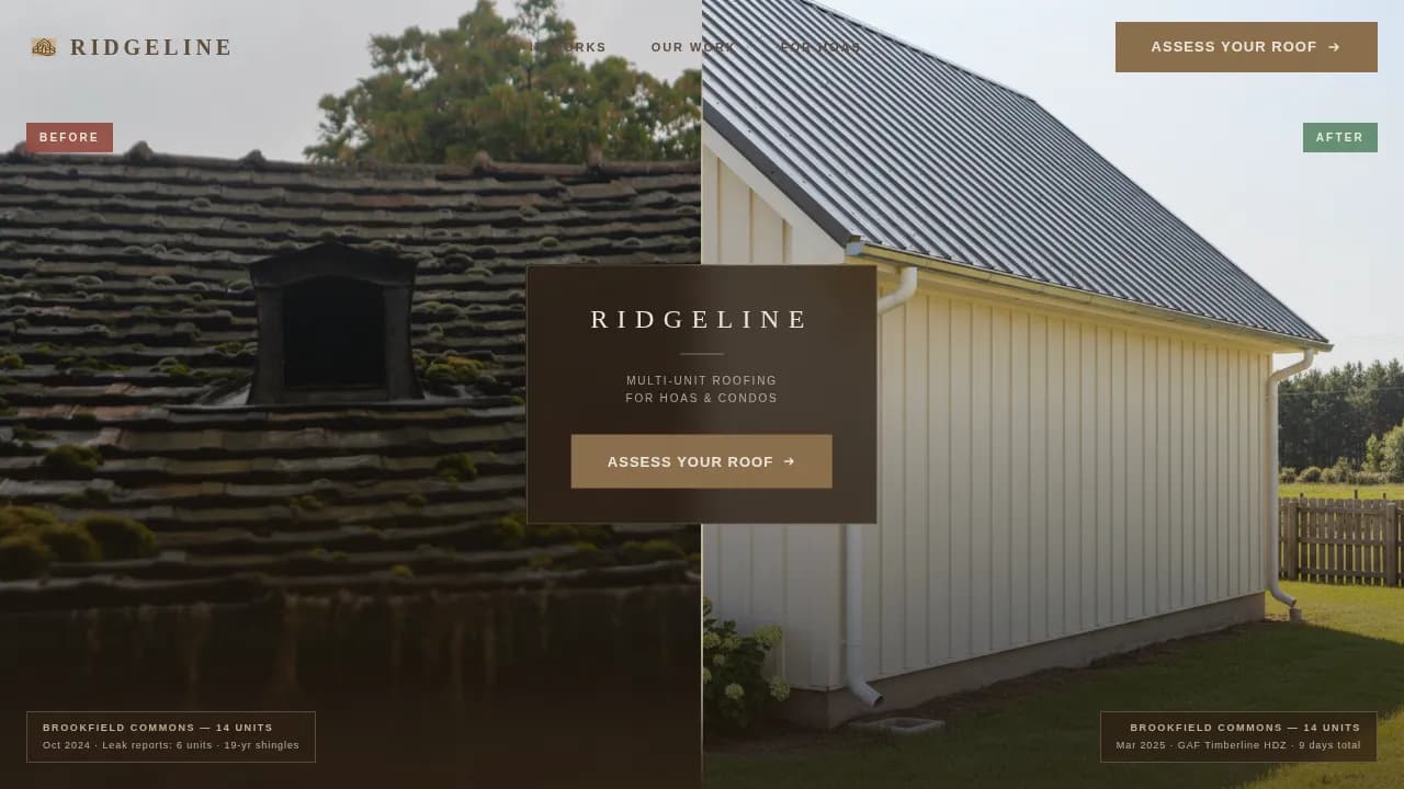 Specialist Townhouse & Condo Construction Appointment Booking Website Template