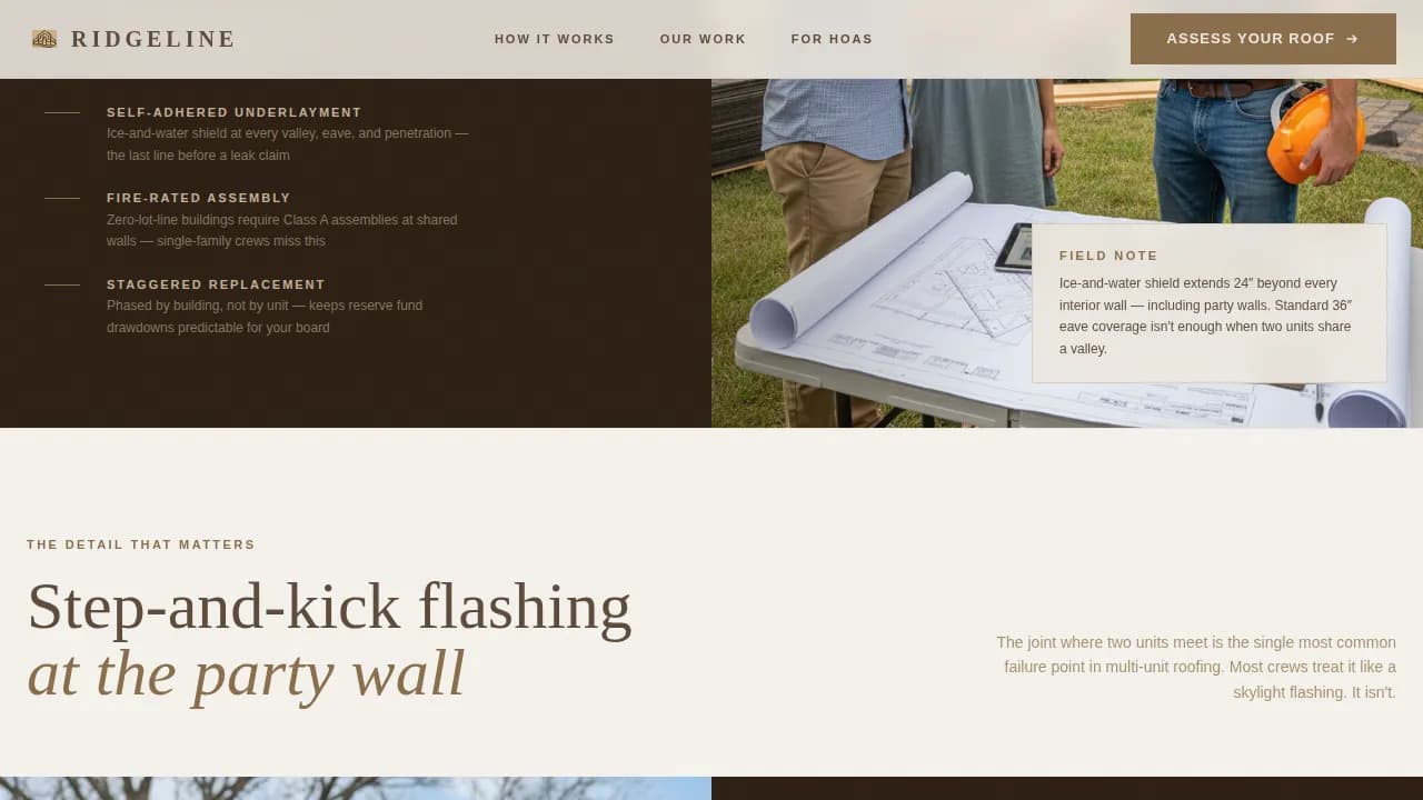 Specialist Townhouse & Condo Construction Appointment Booking Website Template