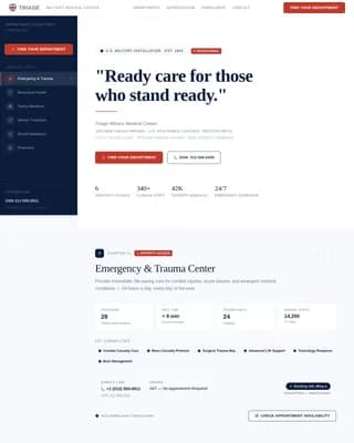 Specialist Military & Defense Provider Directory Website Template