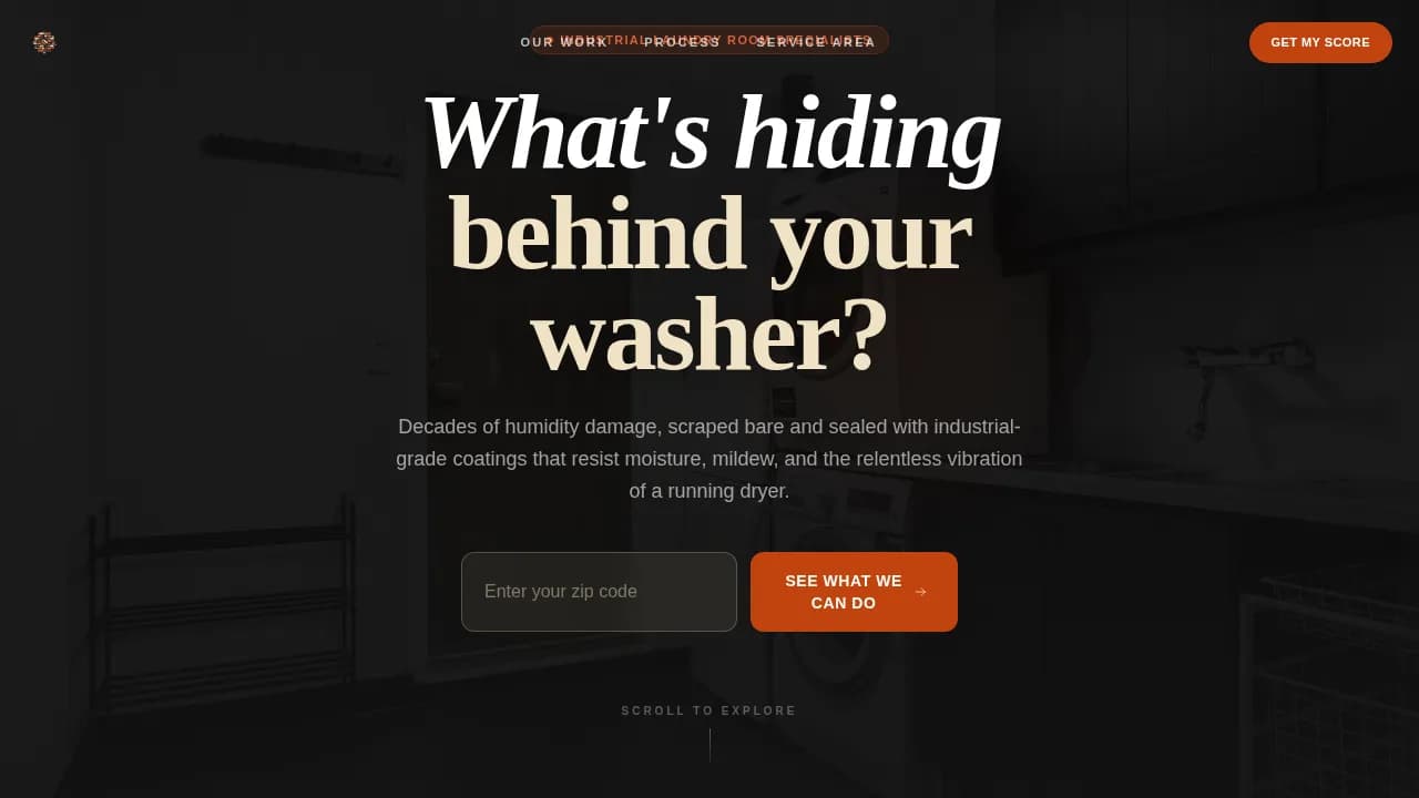 Tumble — Expert Laundry Room Renovation Landing Page Template