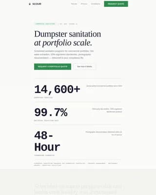 Specialist Specialty Cleaning Portfolio & Case Study Website Template