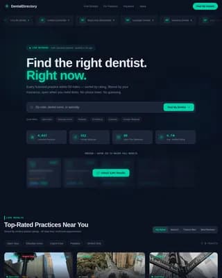 Dental Digital Presence Provider Directory Website Template