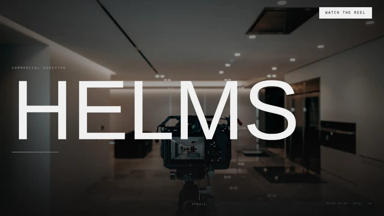 Videography & Film Portfolio Professional Website Template