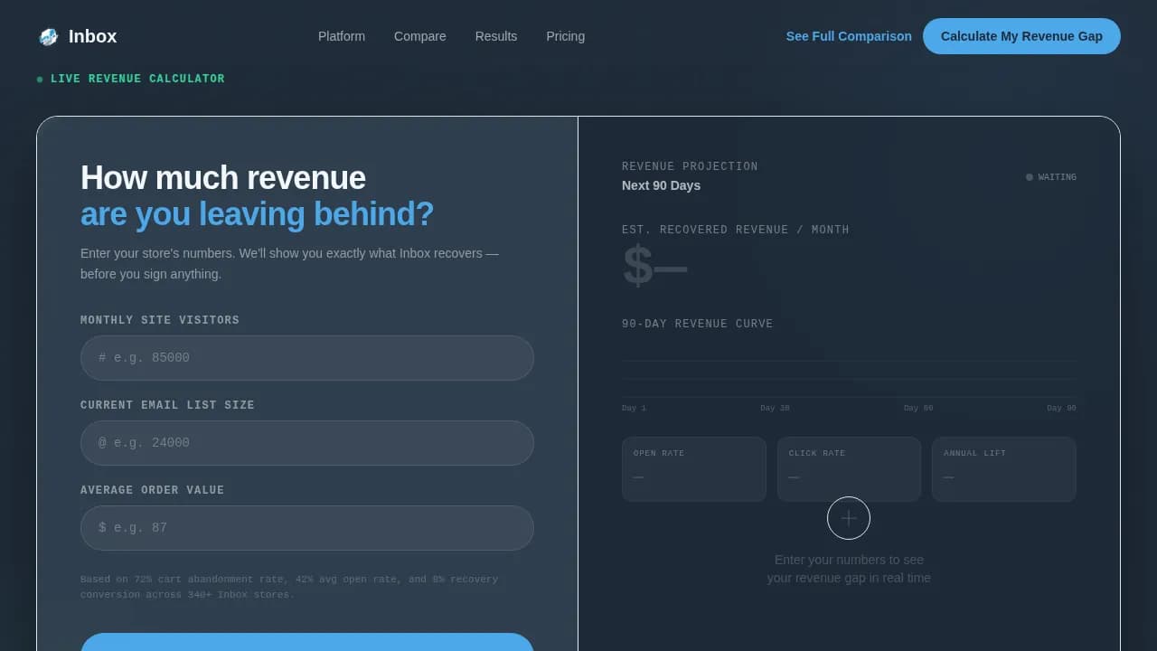 Advanced Retail Software Cost Estimator Website Template