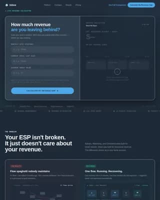 Advanced Retail Software Cost Estimator Website Template
