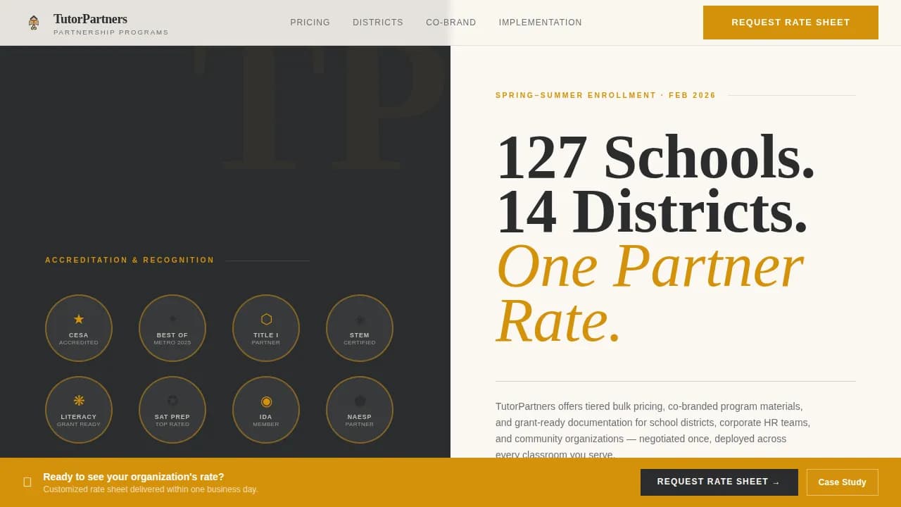 Tutoring Center Marketing FAQ & Common Questions Website Template