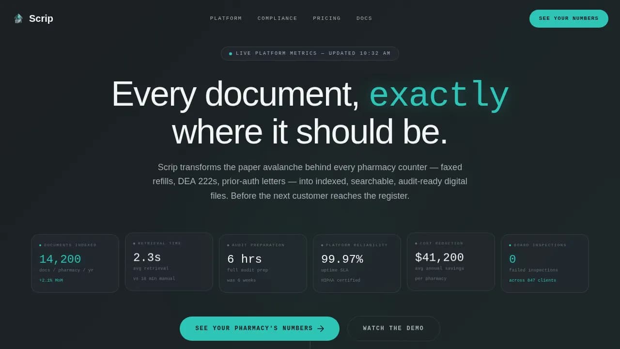 Complete Pharmacy Software Privacy Policy & Terms Website Template