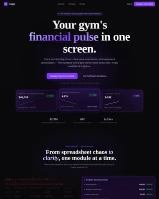Fitness & Gym Software Comparison Website Template