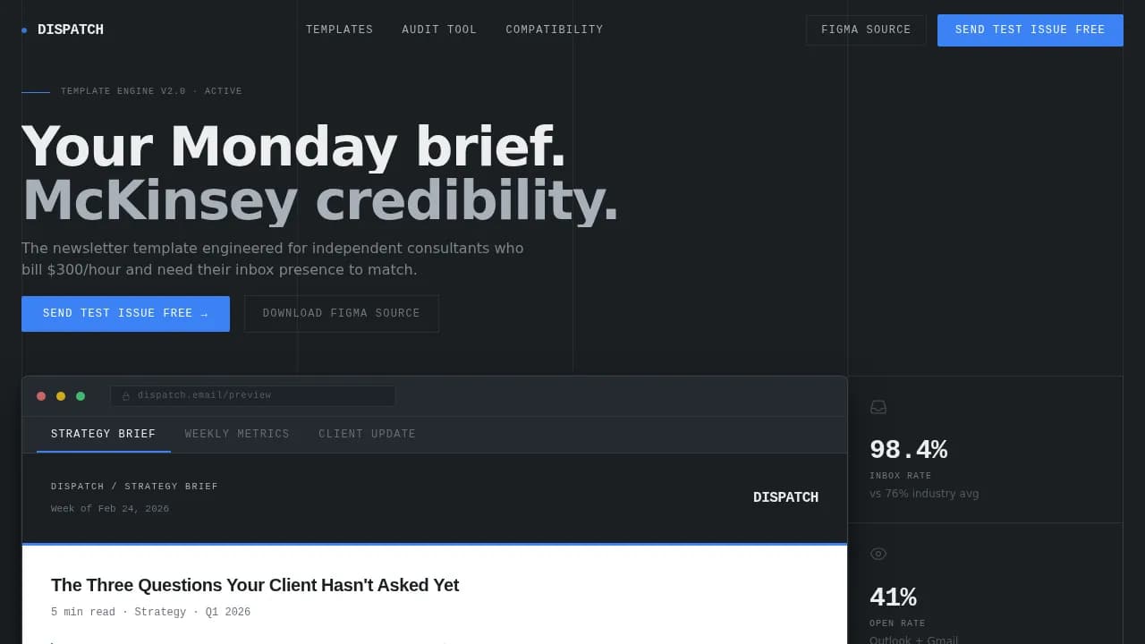 Consulting Digital Presence Professional Website Template