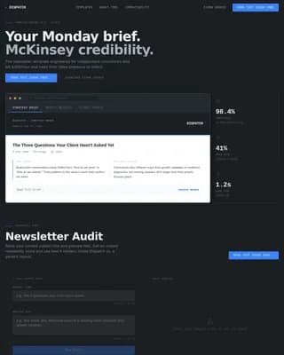 Consulting Digital Presence Professional Website Template