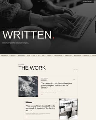 Content Writer Portfolio Reviews Website Template
