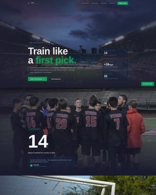 Field Hockey Booking Website Template