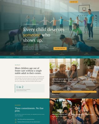 Child Welfare Nonprofit Professional Website Template