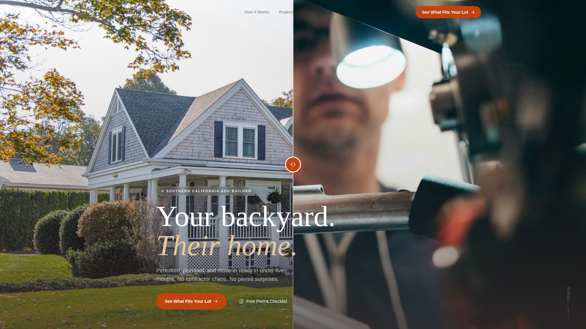 ADU Builder Website Template for Homeowners