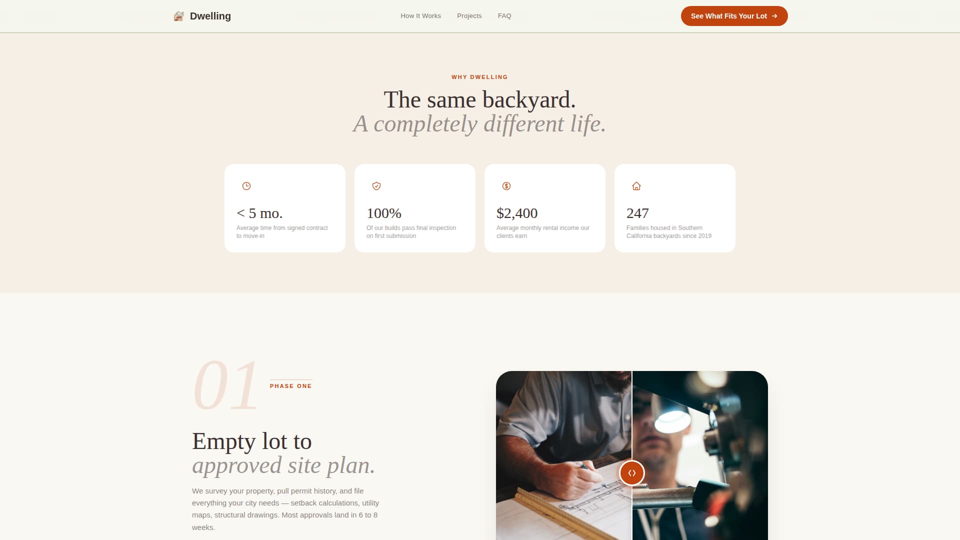 ADU Builder Website Template for Homeowners
