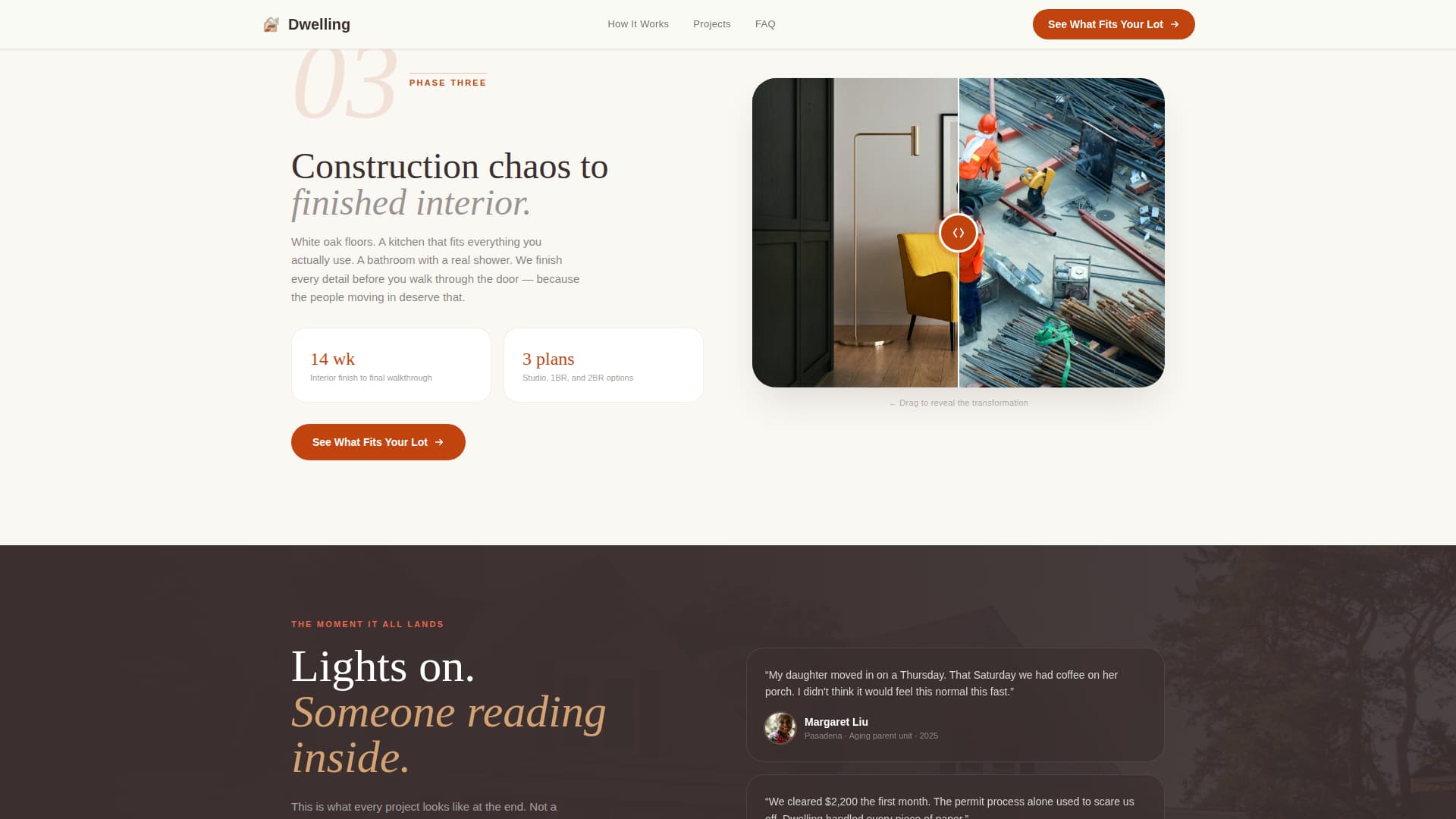 ADU Builder Website Template for Homeowners