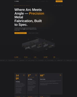 Metal & Steel Fabrication Professional Website Template