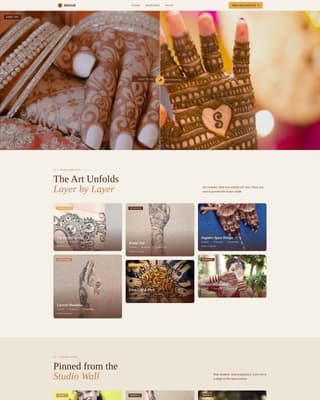 Specialty Beauty Treatments Portfolio Website Template
