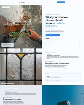 Squeegee - Spotless Windowcleaning Landing Page Template