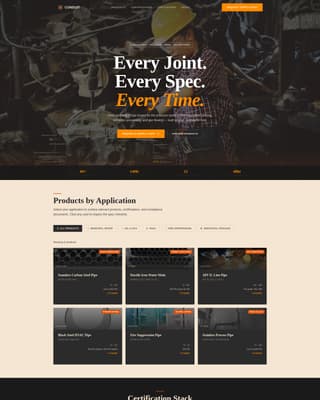 Component & Equipment Manufacturing Directory Website Template
