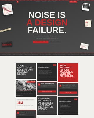 Acoustic & Specialty Design Professional Website Template