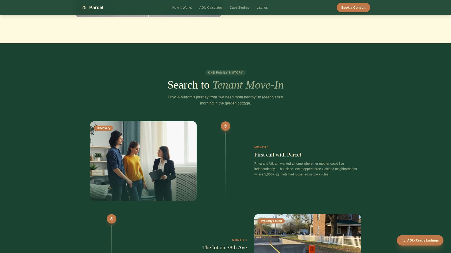 ADU (Accessory Dwelling Unit) Real Estate Booking Website Template