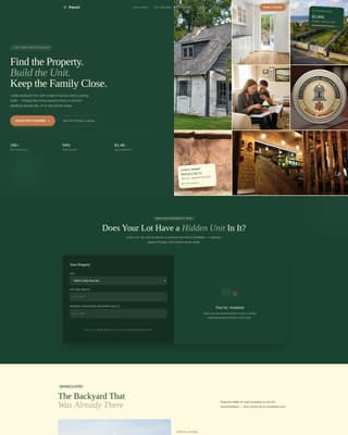 ADU (Accessory Dwelling Unit) Real Estate Booking Website Template