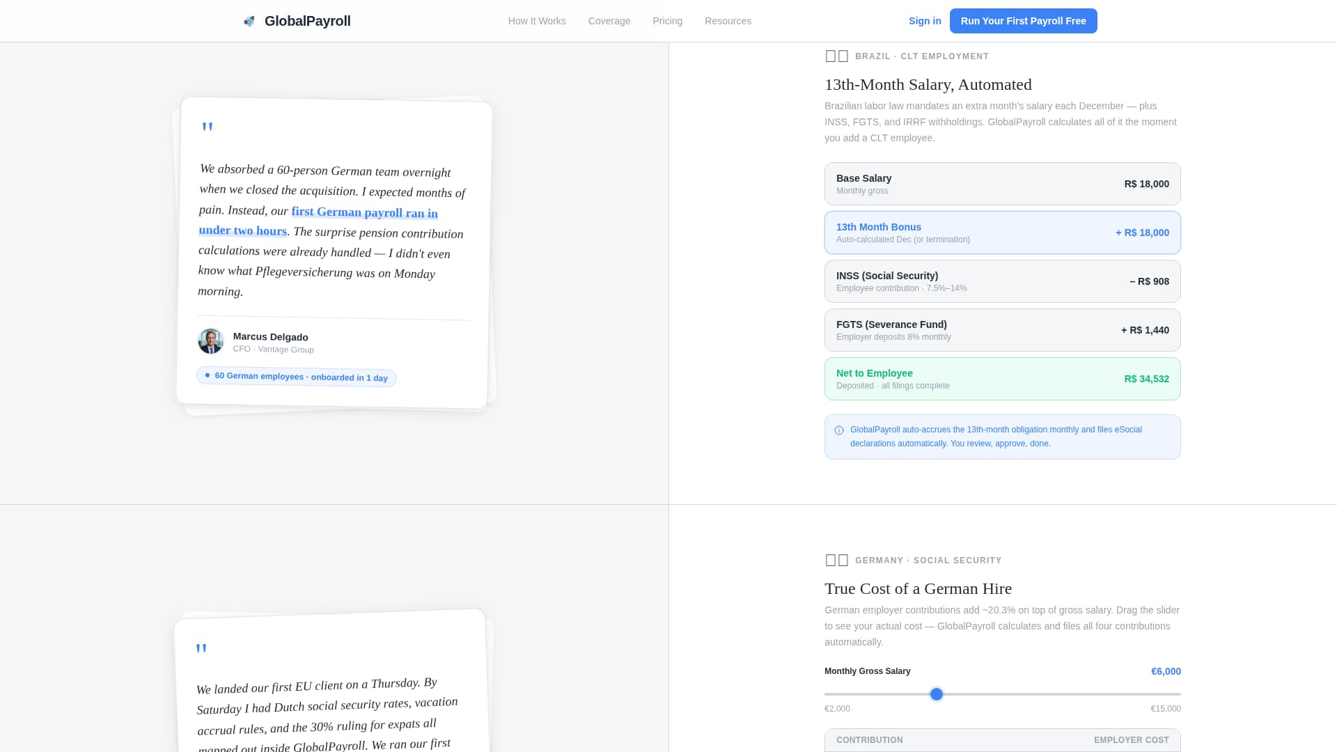 Payroll & Benefits Platform Reviews Website Template