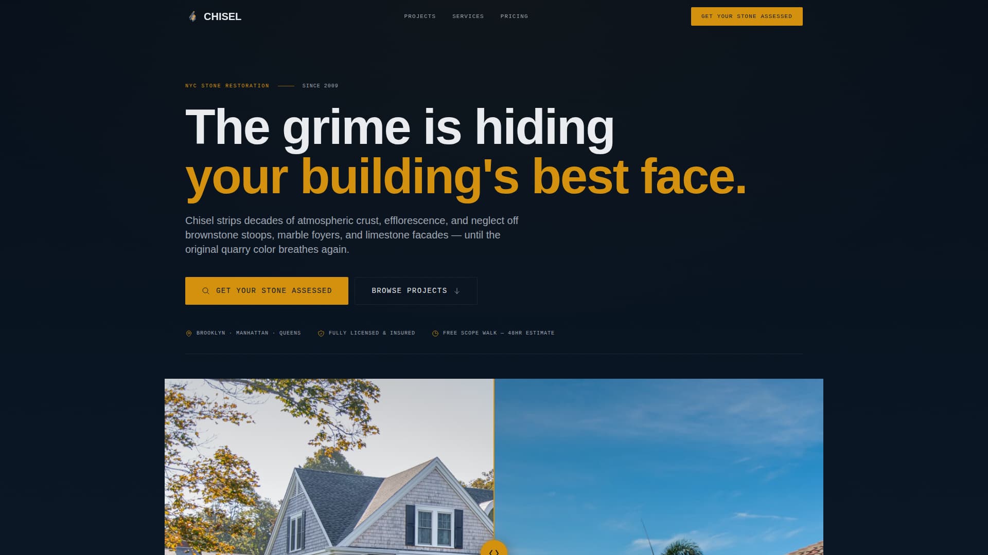Stone Products & Booking Website Template