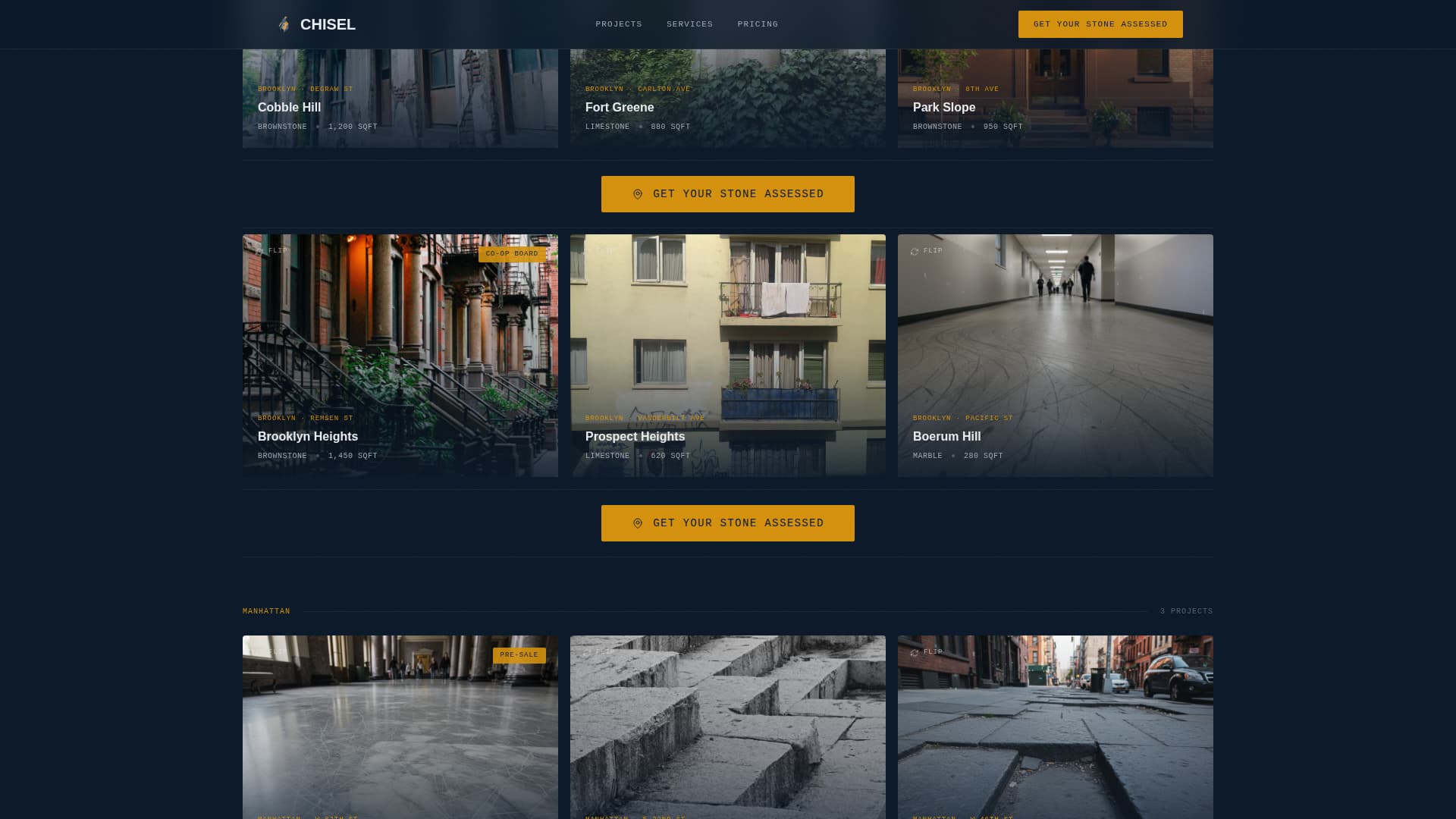 Stone Products & Booking Website Template