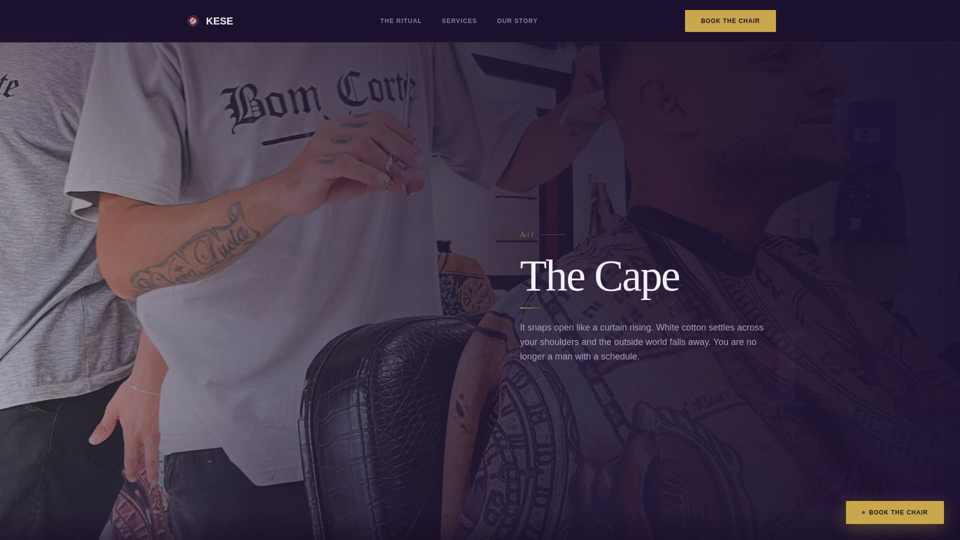 Turkish Hot Towel Barbershop Booking Website Template