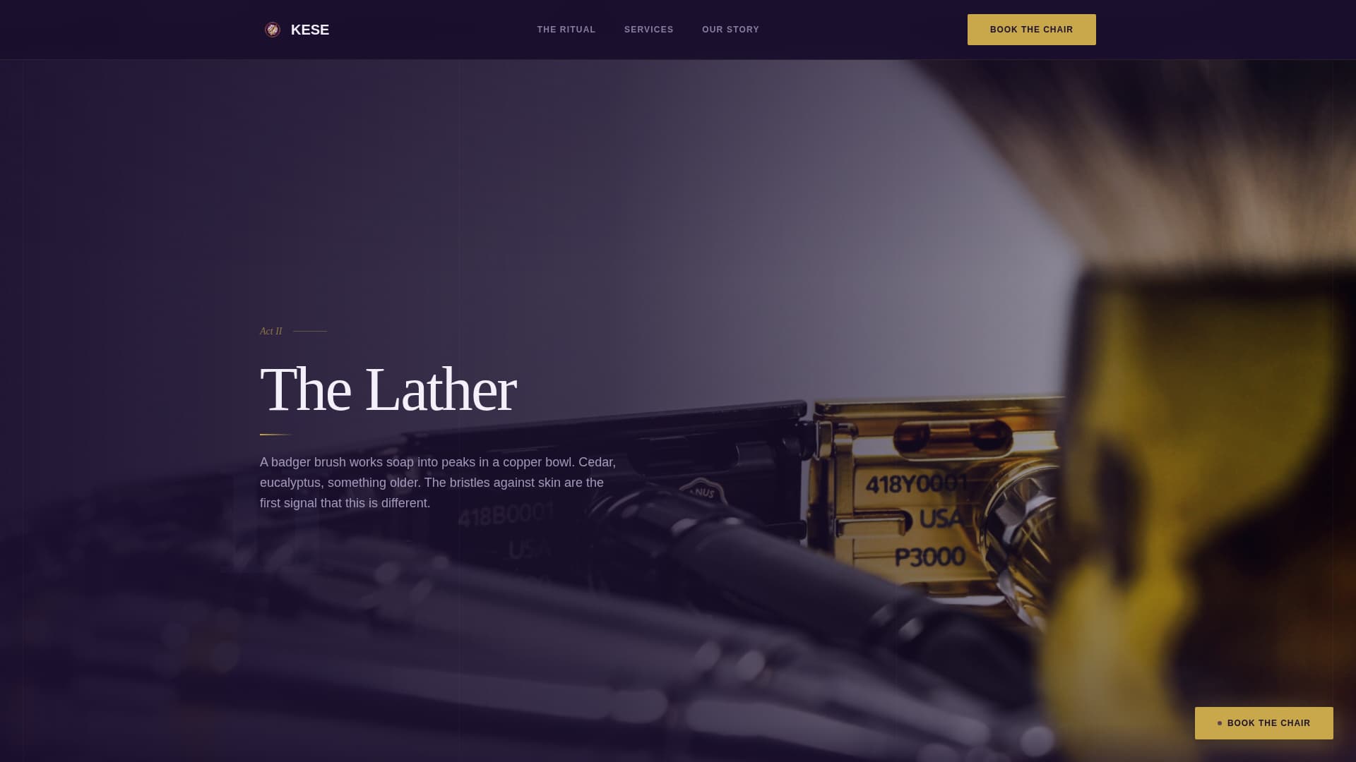 Turkish Hot Towel Barbershop Booking Website Template
