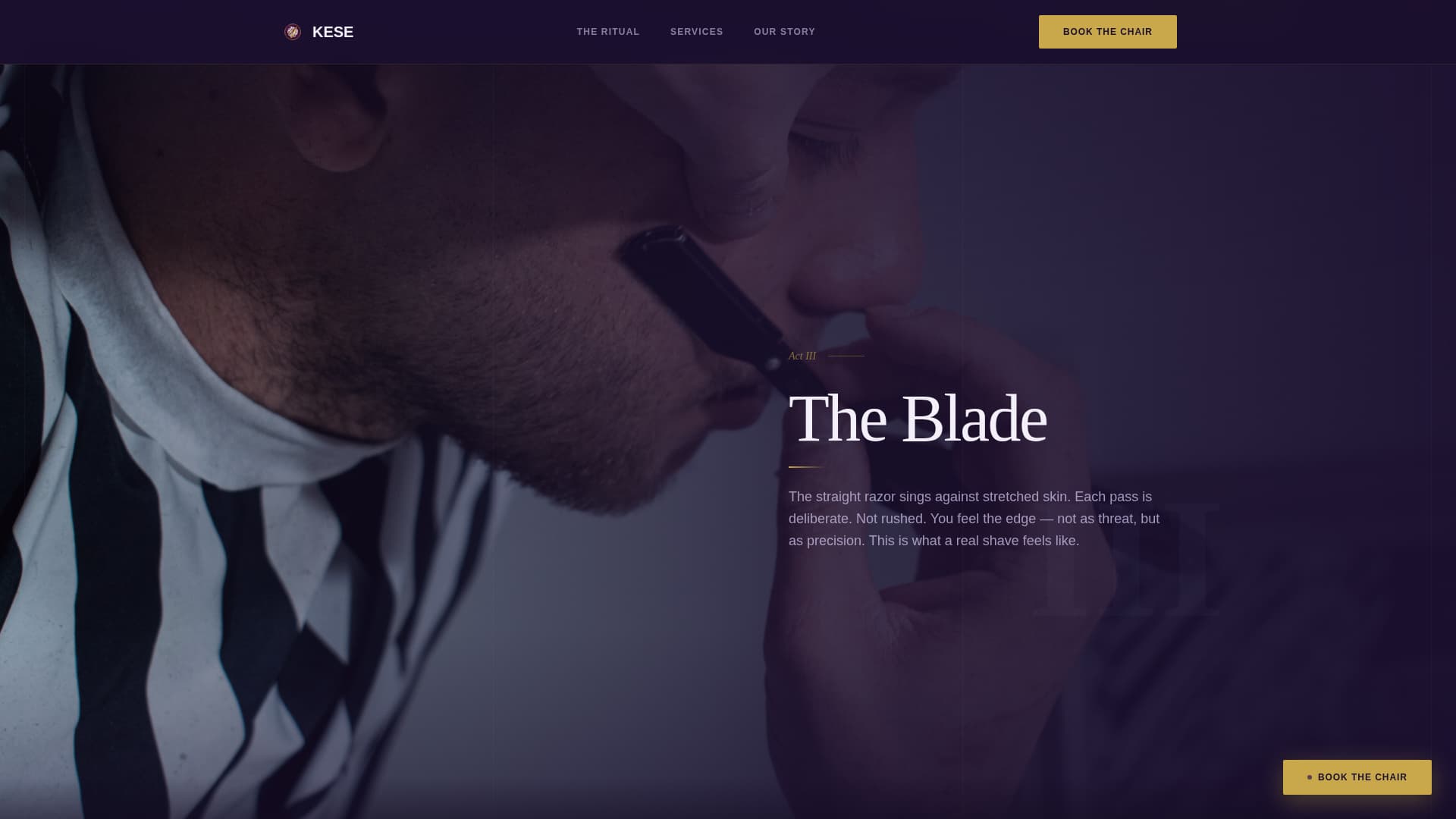 Turkish Hot Towel Barbershop Booking Website Template