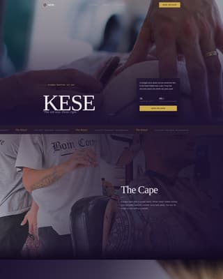 Turkish Hot Towel Barbershop Booking Website Template