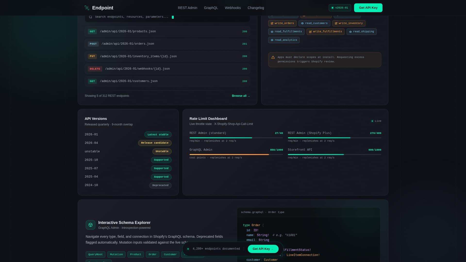 Endpoint - Powerful API Landing Page Template
