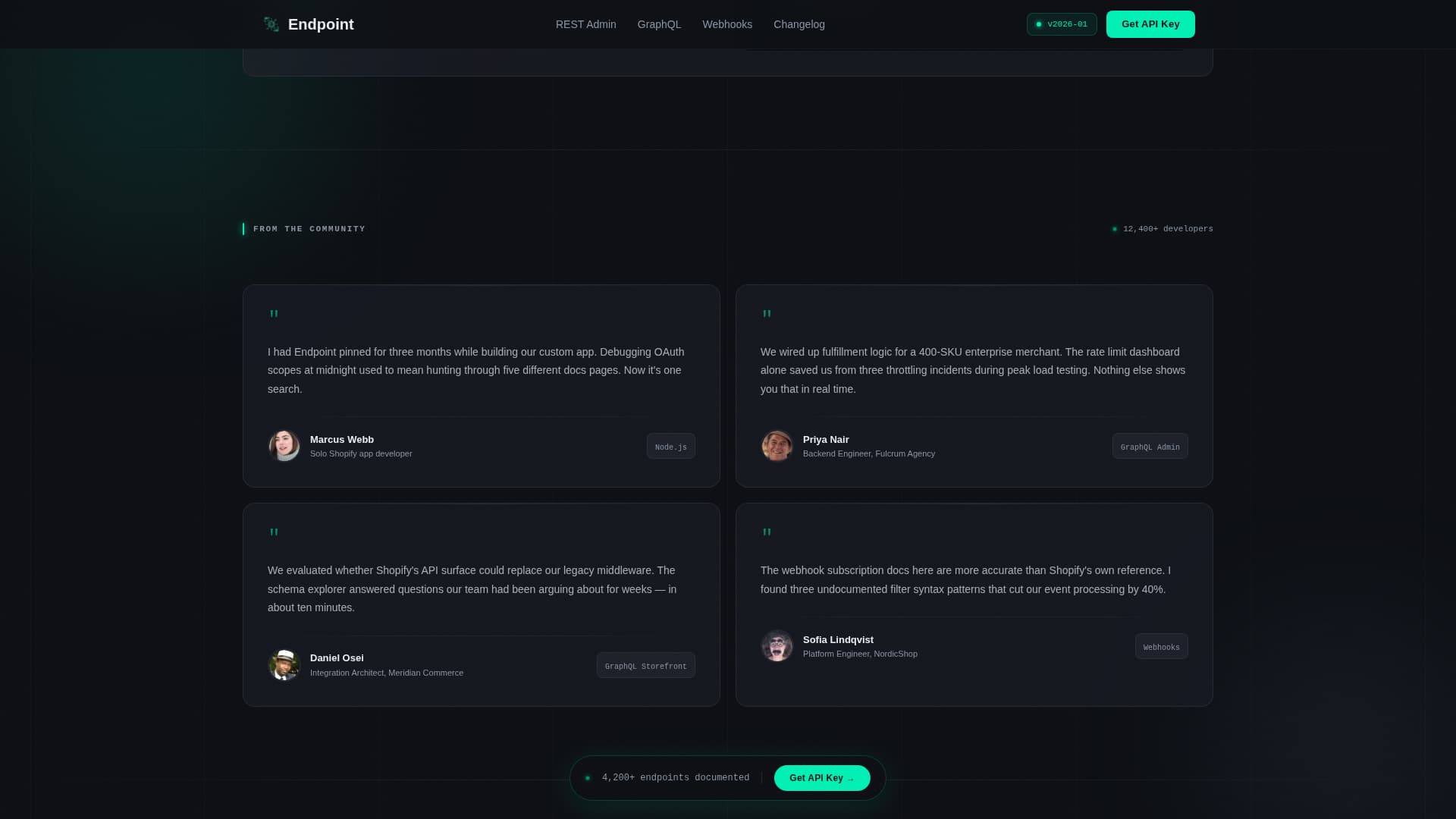 Endpoint - Powerful API Landing Page Template