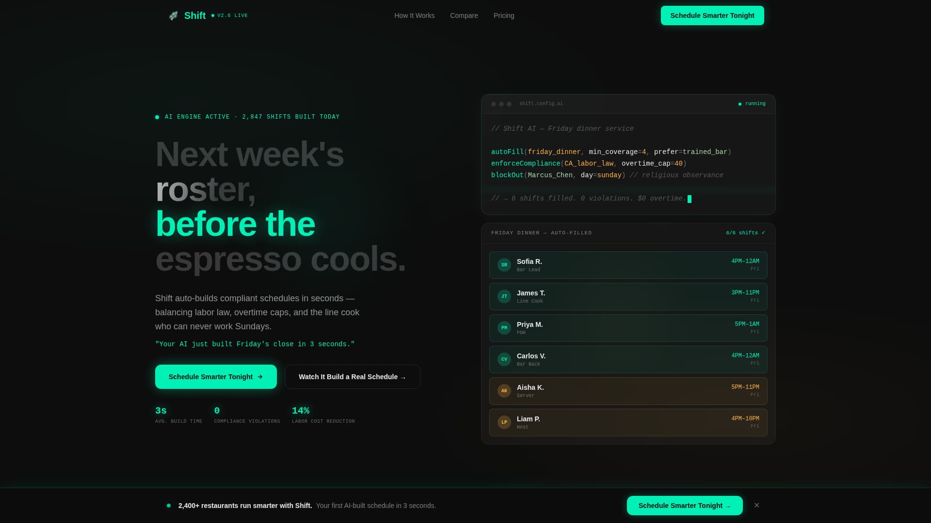 AI for Restaurant Professional Website Template