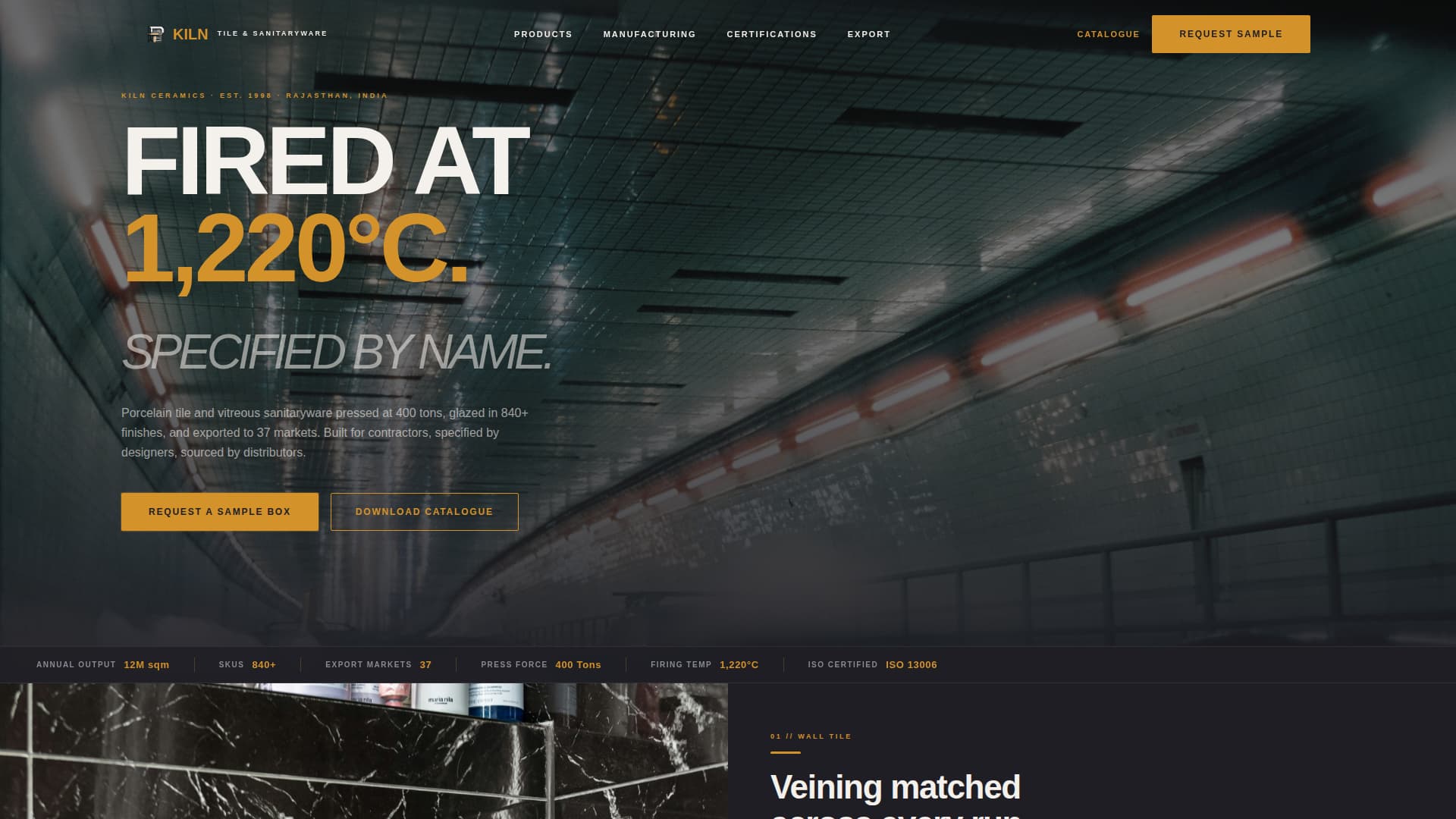 Ceramics & Glass Manufacturing Blog Website Template