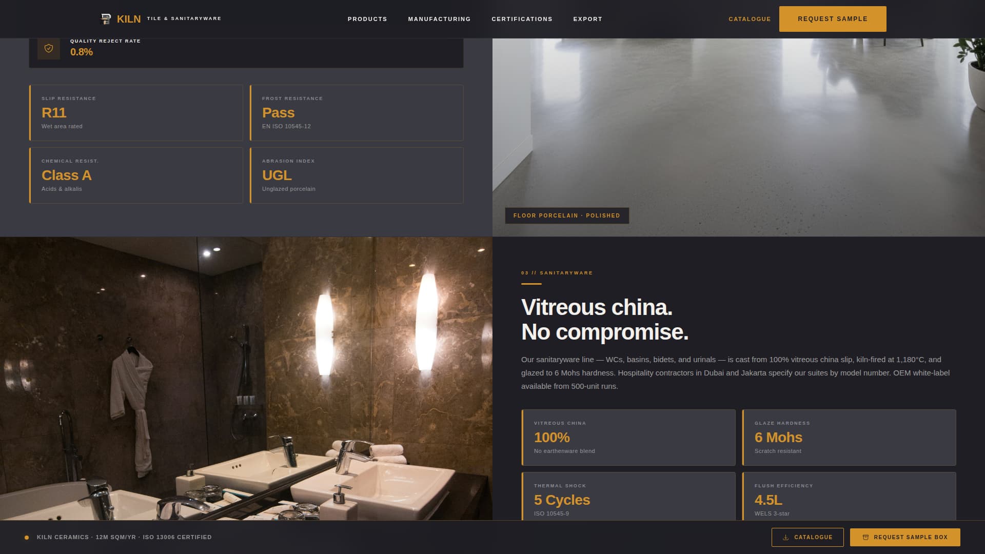 Ceramics & Glass Manufacturing Blog Website Template